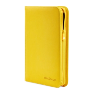 MintKeeper 9 Pocket Premium Zip Trading Card Binder - Yellow