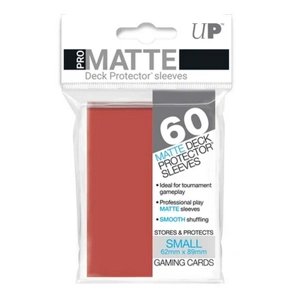 ULTRA PRO Red PRO-MATTE PROTECTORS - 60 SLEEVES PER PACK