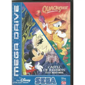 Quack Shot Starring Donald Duck & Castle of Illusion Starring Mickey Mouse - Used - Sega Mega Drive
