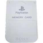 Official White Memory Card - Used - Playstation 1