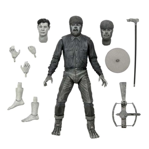 Universal Monsters 7″ Scale Action Figure Ultimate Wolf Man (Black and White)
