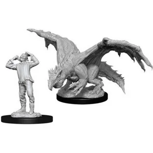 D&D Nolzur's Marvelous Unpainted Miniatures: Green Dragon Wyrmling & Afflicted Elf