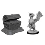 D&D Nolzur's Marvelous Unpainted Miniatures: Bronze Dragon Wyrmling & Pile of ..