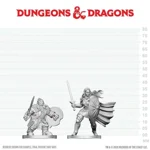 D&D Nolzur's Marvelous Unpainted Miniatures: Dwarf Fighter & Orc Paladin