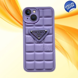 Prada Puffer Style Iphone Case Lilac
