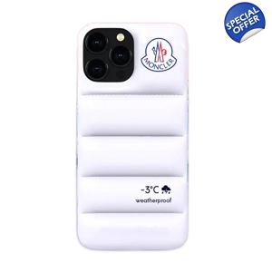 Moncler Puffer Jacket Style Iphone Case White