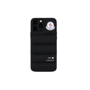 Moncler Puffer Jacket Style Iphone Case Black