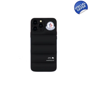 Moncler Puffer Jacket Style Iphone Case Black