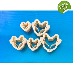cute reindeer cutter set of 5