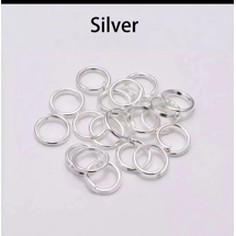 SILVER JUMP RINGS 30PC
