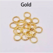 GOLD JUMP RINGS 30 PC