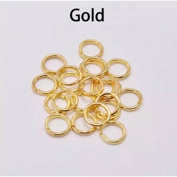 GOLD JUMP RINGS 30 PC