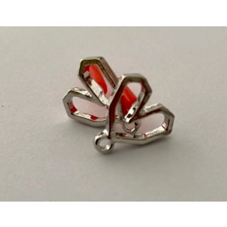 GEOMETRIC STUD COMPONENT, SILVER