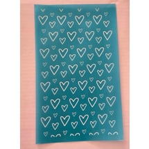 SILK SCREEN LOVE HEARTS
