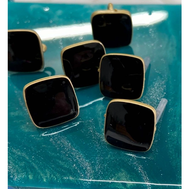 Additional Image for STUD CONNECTOR, 1 PAIR BLACK