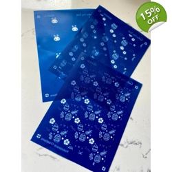3PCE EASTER SILK SCREEN, PRE ORDER