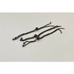 ADJUSTABLE MATTE BLACK BRACELET
