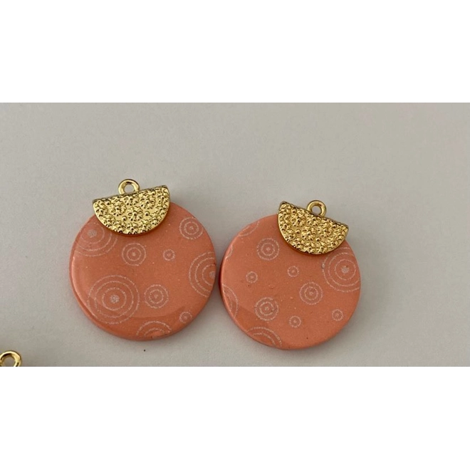 Additional Image for GOLD PATTERNED FOLD OVER BAIL 2 PC.