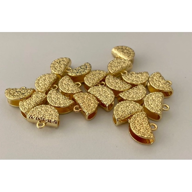 Additional Image for GOLD PATTERNED FOLD OVER BAIL 2 PC.