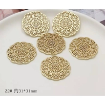 GOLD COLOUR PENDANT CHARM EA..