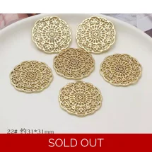GOLD COLOUR PENDANT CHARM EA..