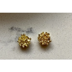 GOLD STAMEN FLOWER BEAD PK 4