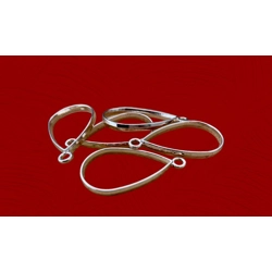 TEAR SHAPE OPEN BEZEL PENDANT