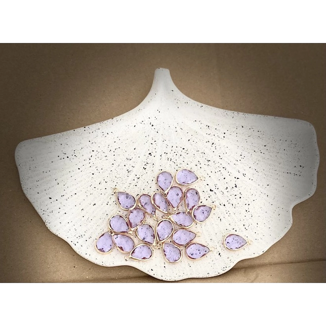 Additional Image for WATER DROP CRYSTAL CHARM PAIR