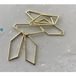 GEOMETRIC OPEN BEZEL PAIR