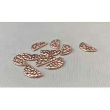 HAMMERED ROSE GOLD HALF..