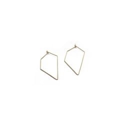 GEOMETERIC SHAPE WIRE HOOPS 10 PC