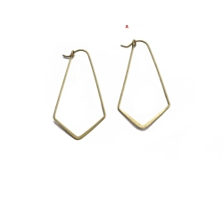 LONG POINTED END EARRING WIRE HOOPS 10 PC
