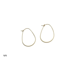 OVAL WIRE HOOP 10PC