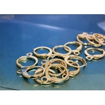 KC GOLD HYPOALLERGENIC EARRING LEVER Back 6PC