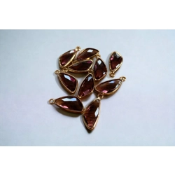 GLASS CRYSTAL CHARMS 2PC