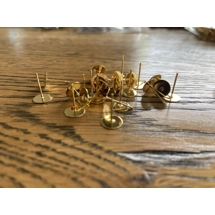 STUD POSTS 20PC STAINLESS STEEL 5MM GOLD