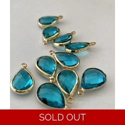 LAKE BLUE WATER DROP SHAPE X2CRYSTAL