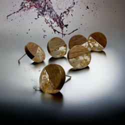 WOOD AND RESIN STUD CONNECTOR 2PC