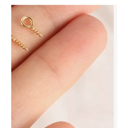 TINY EYE SCREW PINS 10PC 4MM X 8MM