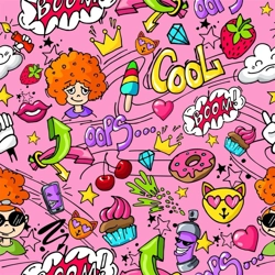 WST COOL COMIC PRINT