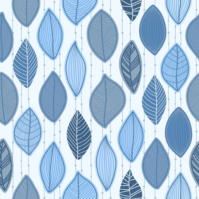 product Image for WATER SLIDE TRANSFER, BLUE LEAVES