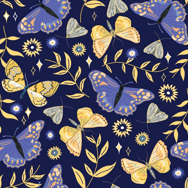 product Image for WATER SLIDE TRANSFER, BLUE & YELLOW BUTTERFLIES