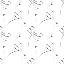 WATER SLIDE TRANSFER, DRAGON FLY DRAWING