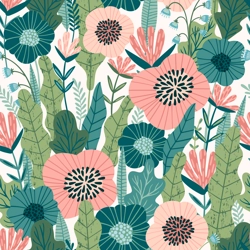 WATER SLIDE TRANSFER, BOHO GARDEN