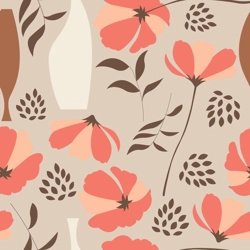 WST FLOWERS AND VASE