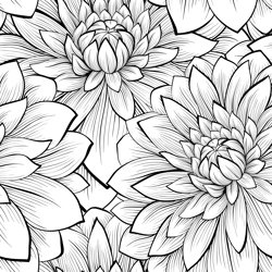 WST OUTLINE DAHLIA