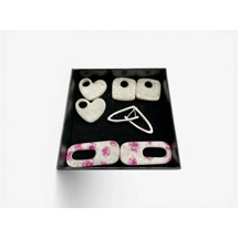 INTERCHANGEABLE EARRING SET WITH HUGGIES, NIGHT LIFE