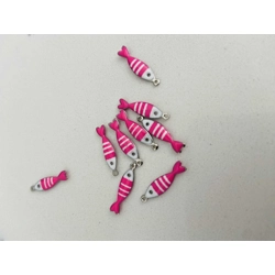 STRIP FISH CHARMS. 4PCE