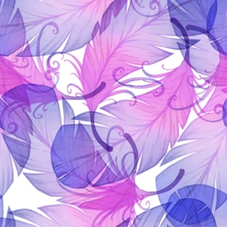 WST PURPLE FEATHERS