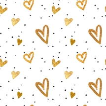 WST VALENTINE GOLD HEARTS